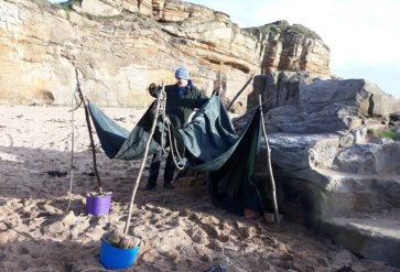 Den Building on the Beach