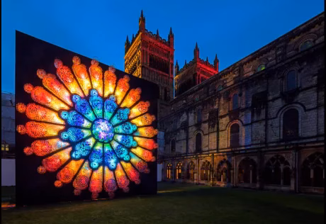 The Rose Art Installation from Lumiere 2015